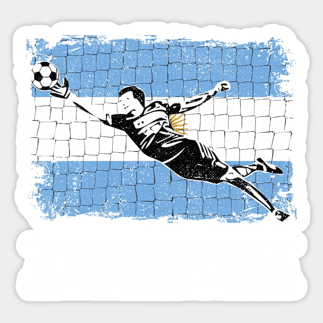 Argentina Soccer Supporter Goalkeeper Shirt Sticker by zeno27